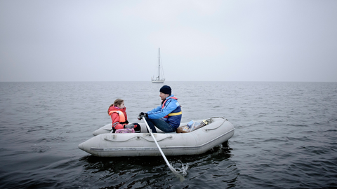 Op zee