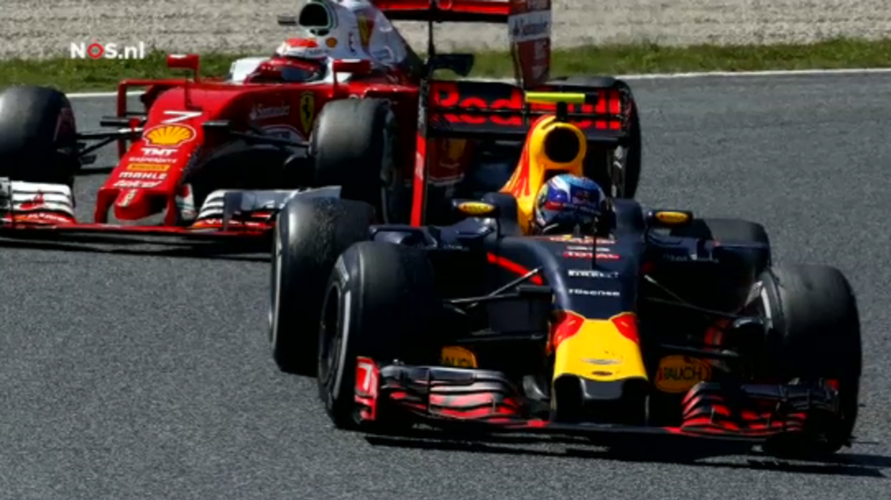 Afbeelding van De finish van Verstappen