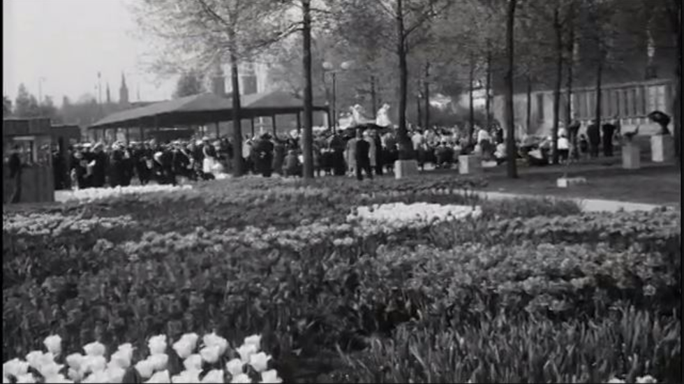 Floriade postkoets in 1960