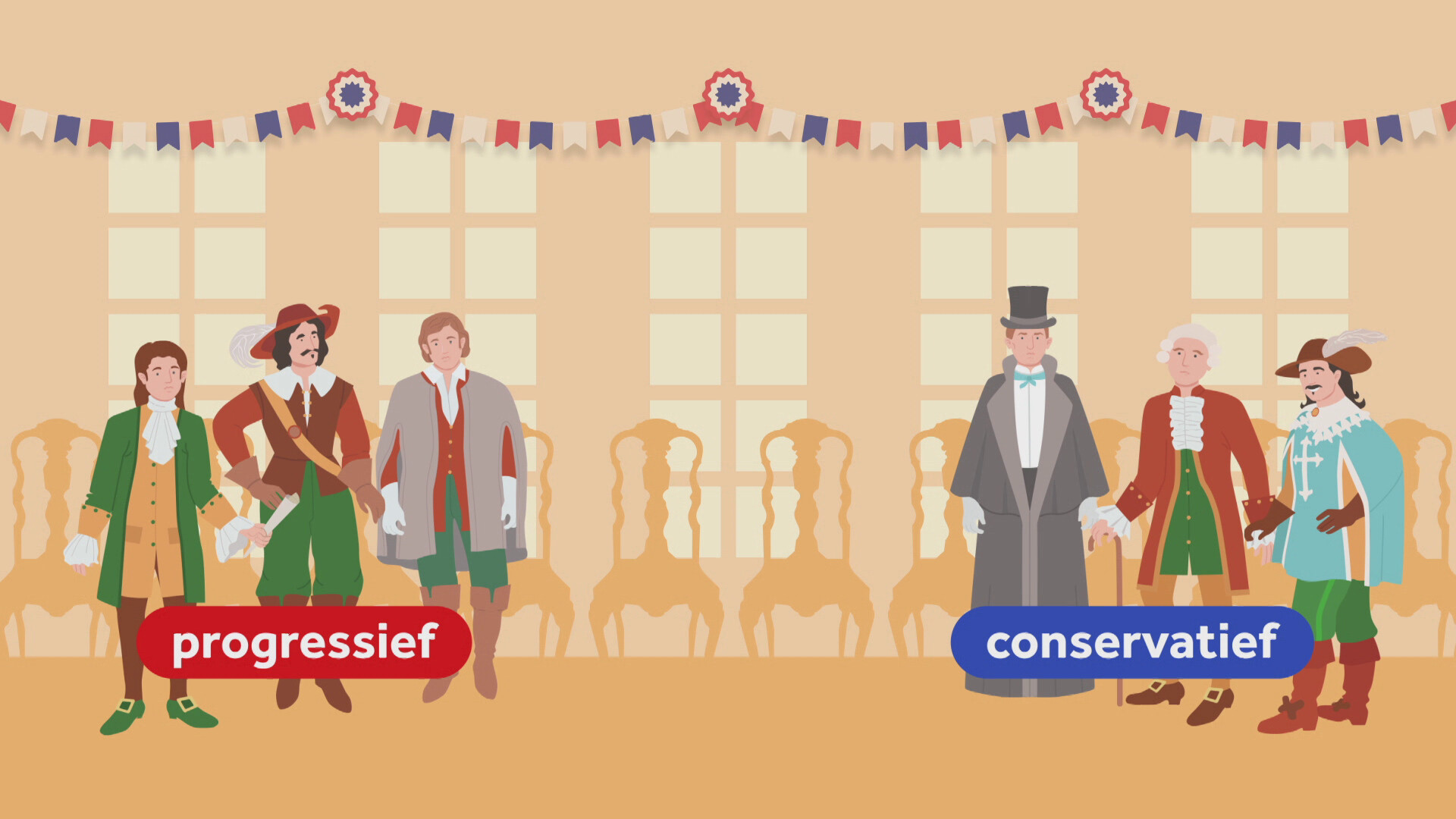 Schooltv Wat betekent links en rechts in de politiek? Progressief, conservatief of een beetje Schooltv Wat betekent links en rechts in de politiek? Progressief, conservatief of een beetje