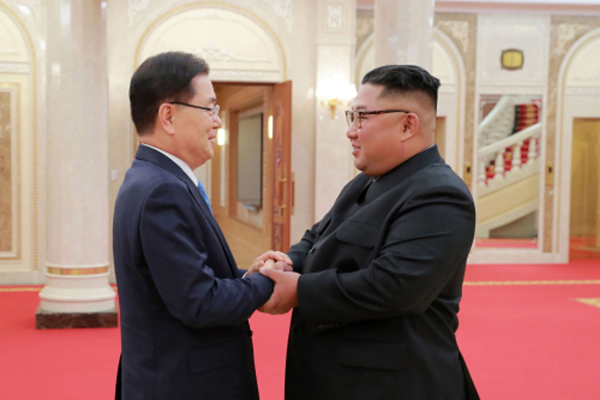 Zuid-Koreaanse president Moon Jae-in voor het eerst in Pyongyang