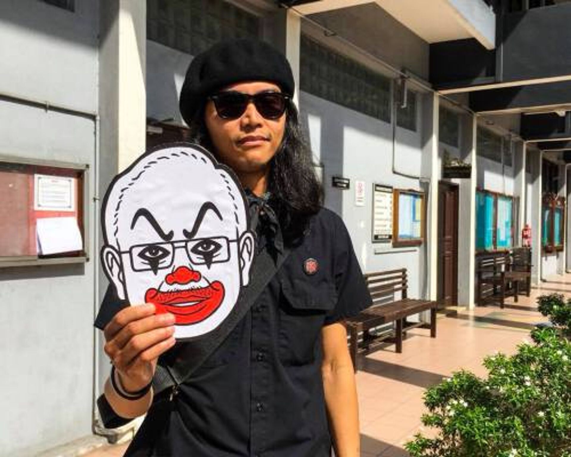 De Maleisische premier als clown