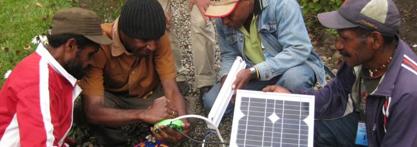 Zonnepanelen in Papua