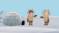 Winter en iglo: Met Wolfram