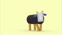Een koe van blokken: Blokken worden dieren