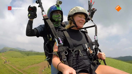 Geraldine gaat paragliden bij de West-Ghats