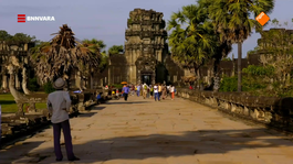 Chris bezoekt het beroemde tempelcomplex Angkor Wat in Cambodja