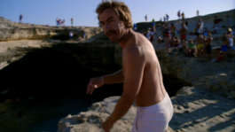 Chris duikt in Italiaanse grot
