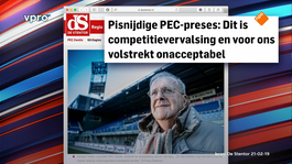 Ajax - PEC Zwolle uitgesteld