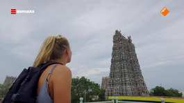 Geraldine bezoekt de Meenakshi-tempel