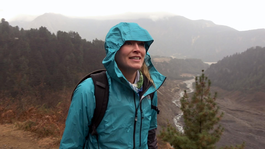 Geraldine hiket door Nepal