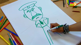 Moens tekencursus (boze politieman)