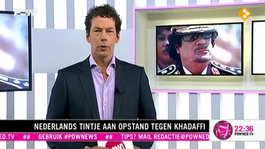 Nederlands tintje aan opstand tegen Khadaffi