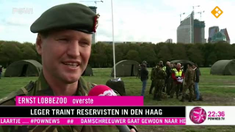 Leger traint reservisten in Den Haag