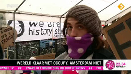 Wereld klaar met occupy, Amsterdam niet