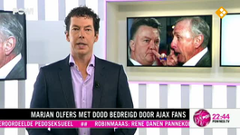 Marjan Olfers met dood bedreigd door Ajax fans