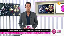 Supporters FC Utrecht geven schuld aan burgemeester