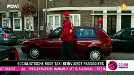 Socialistische rode taxi beïnvloedt passagiers 