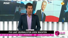 PVV laat journalisten uren wachten