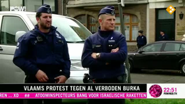 Vlaams protest tegen al verboden burka