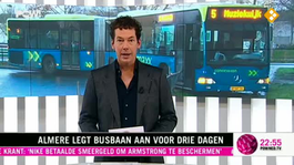 Almere legt busbaan aan voor drie dagen
