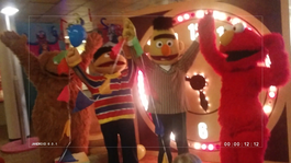Een selfie met Bert en Ernie
