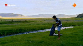 Maurice kampeert op de uitgestrekte Mongoolse vlaktes