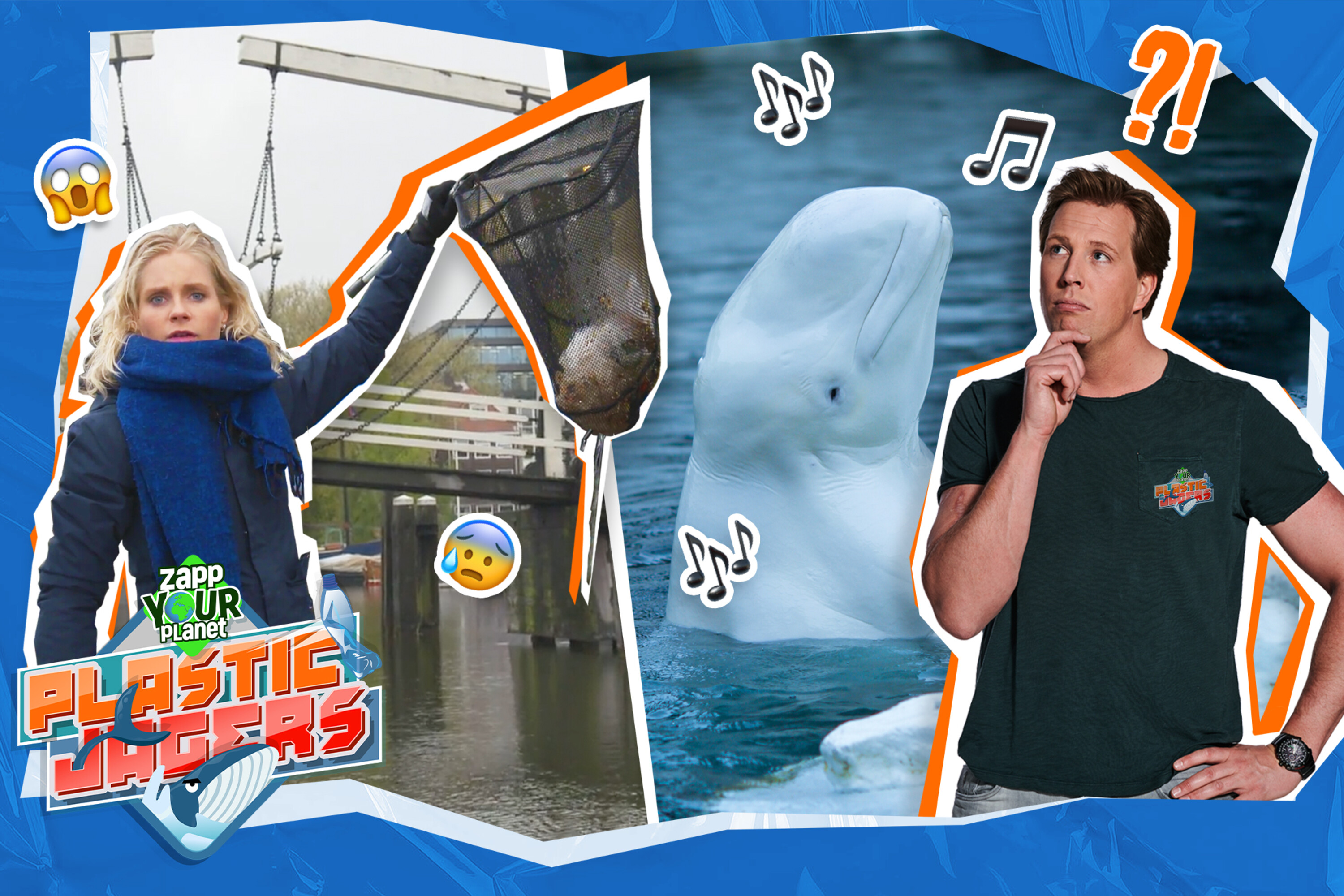 Freek is op zoek naar Beloega's en Janouk vist plastic uit de gracht!