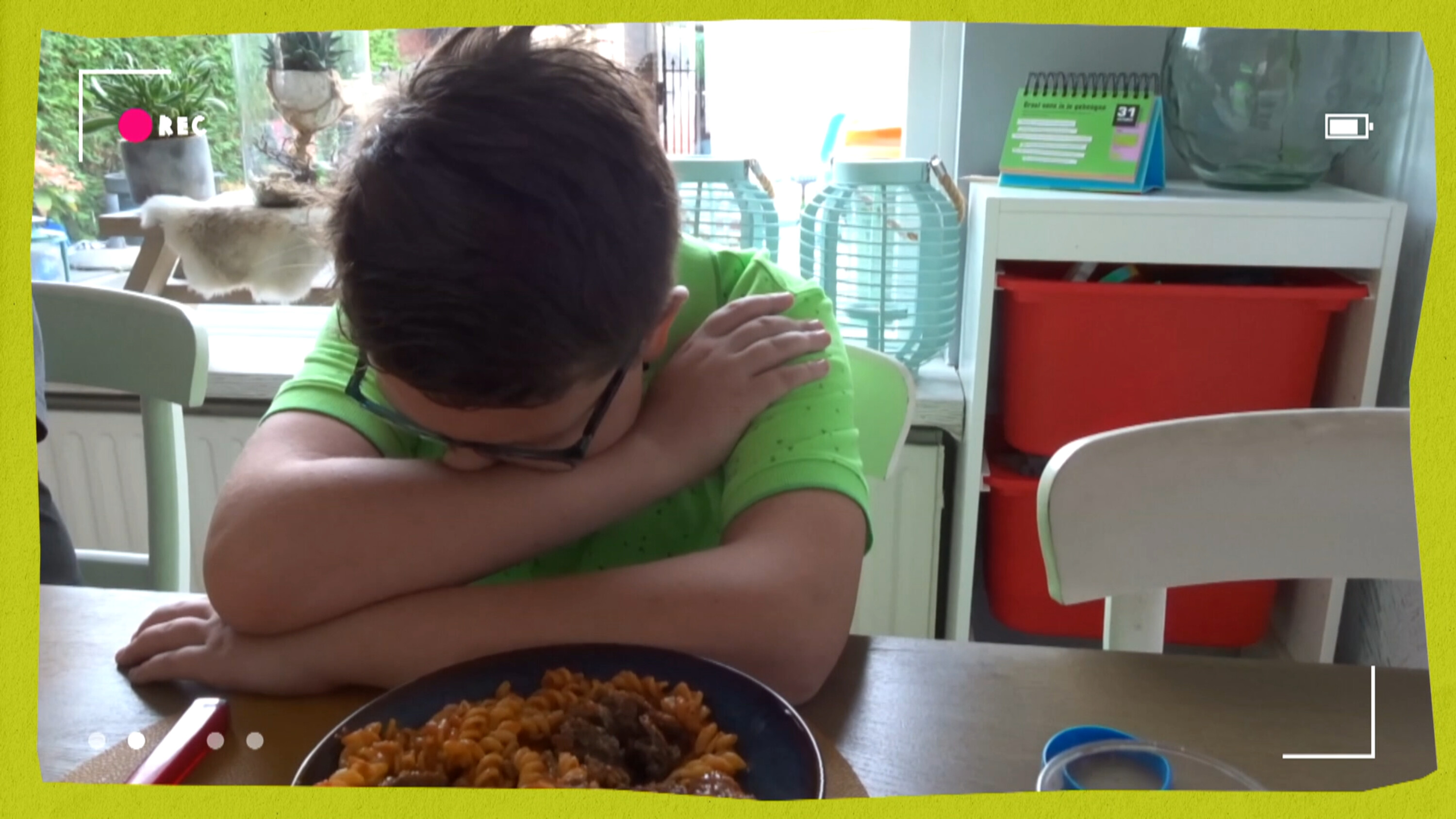 Niet naar school en workout