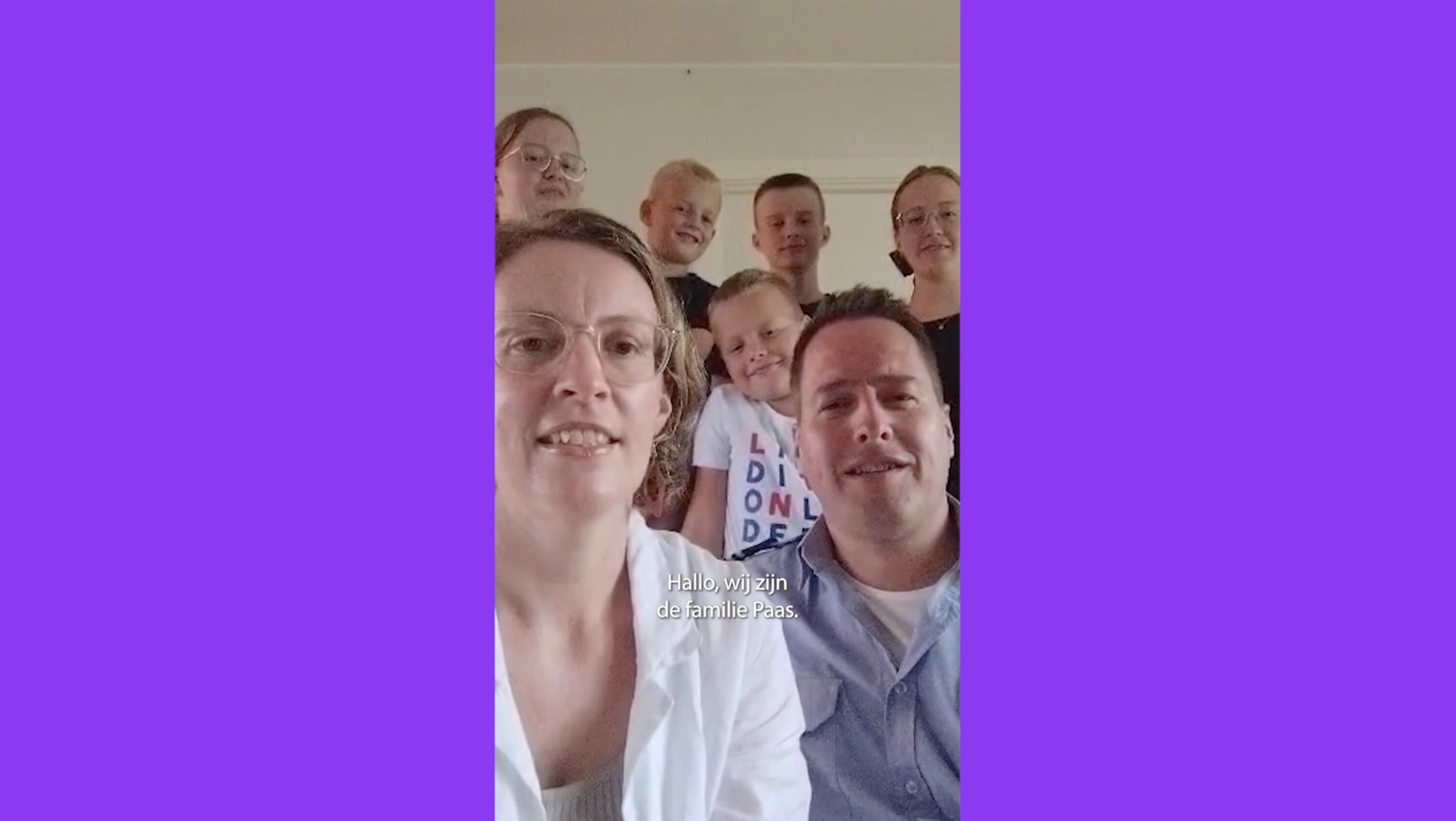 De familie Paas stelt zich voor