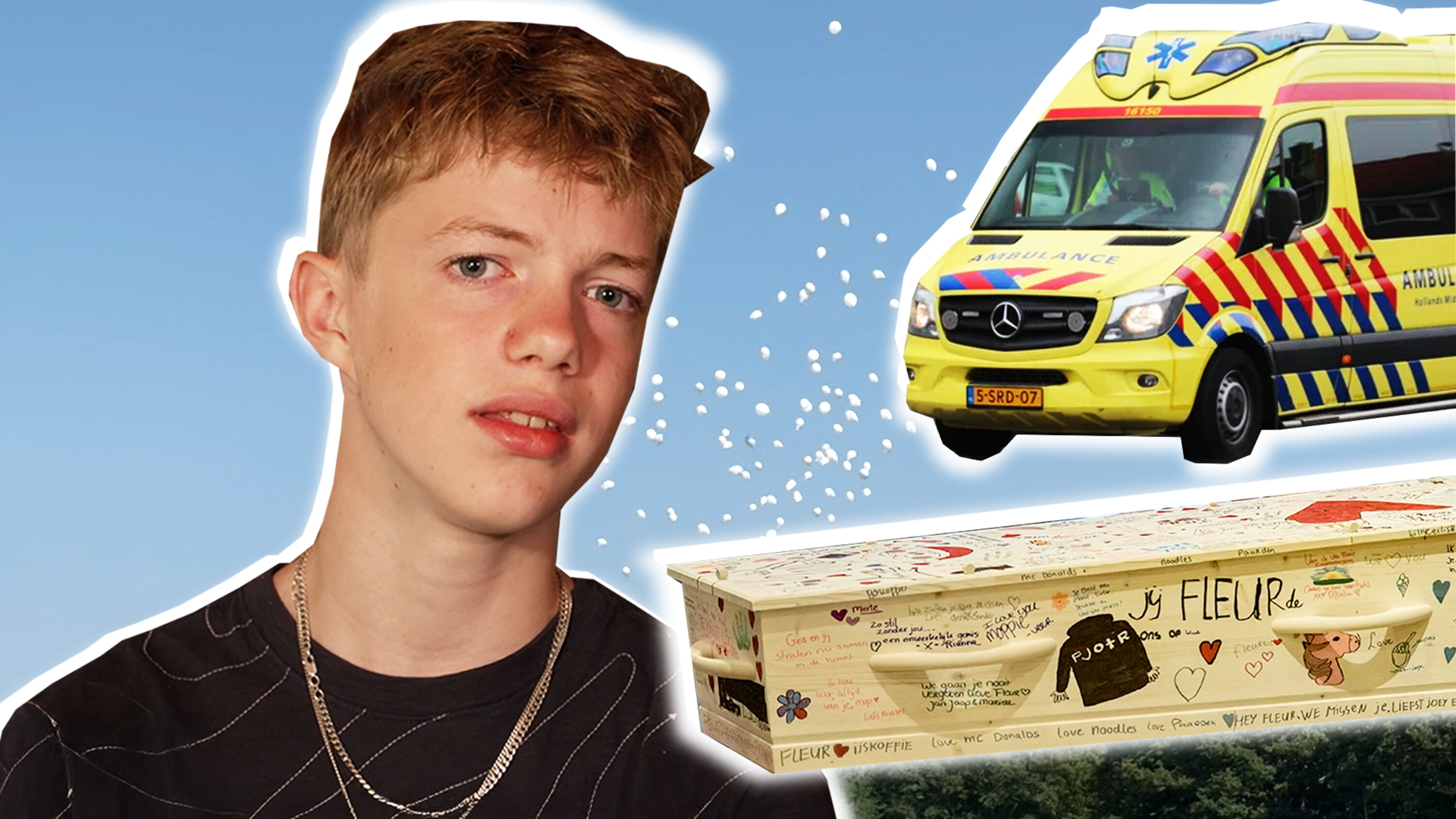 Fleur (14) zakt in elkaar onder de douche en sterft