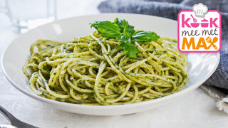 Kook mee met MAX Groene spaghetti met mosterdzalm