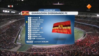 NOS Studio Sport Voetbal, Halve Finale WK Clubteams 1ste helft Barcelona - Guangzhou Evergrande