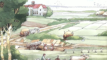 Het ontstaan en de inrichting van Nederland : Boeren voor heer en klooster