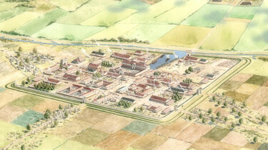 Het ontstaan en de inrichting van Nederland : Romeinse centra en steden