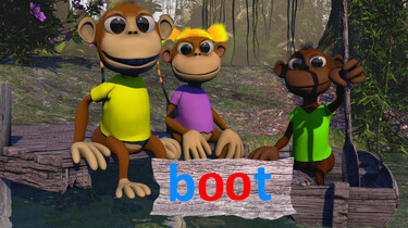 Letterjungle: De letter oo: boot