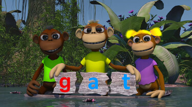 Letterjungle: De letter g: gat