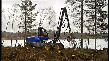 De bosbouwmachine
