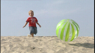 Rollebollen door het zand