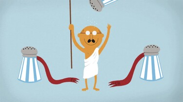 Clipphanger: Wie was Gandhi?