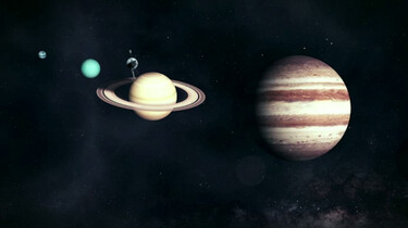 Jupiter en Saturnus