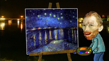 Maak je eigen sterrenhemel van Vincent van Gogh