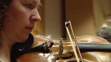 De strijkers van het Metropole-orkest