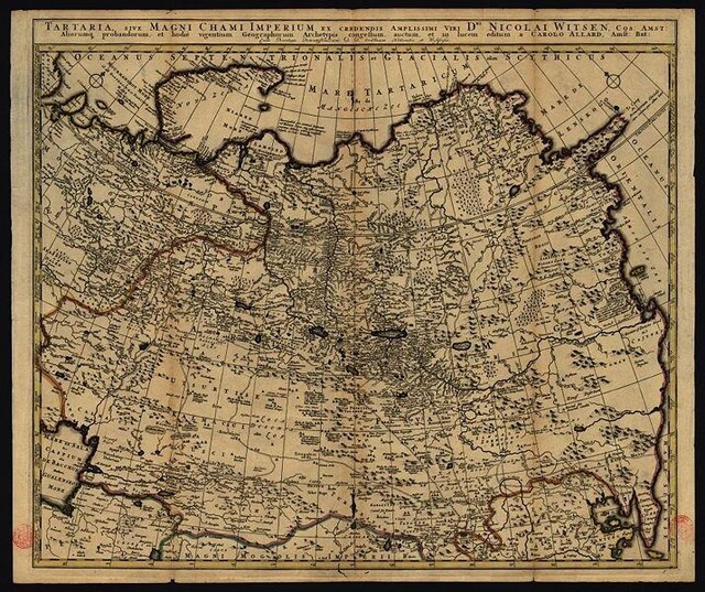 kaart siberie 1687 kaart siberie 1687