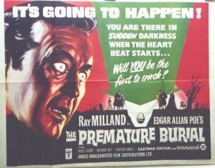 Filmposter van Premature Burial (Roger Corman, 1962)