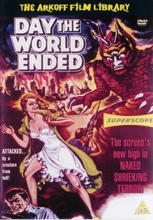 Filmposter van The Day The world Ended (1956) van science fiction-regisseur Roger Corman.