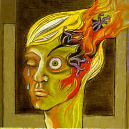 Schilderij gemaakt door een migraine-patient.