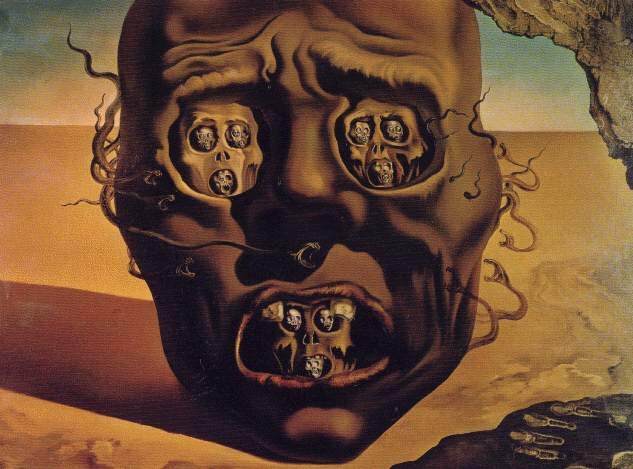 "Faces de la guerra" (1940-1941), Salvador Dali, Museum Boymans-van Beuningen, Rotterdam "Faces de la guerra" (1940-1941), Salvador Dali, Museum Boymans-van Beuningen, Rotterdam