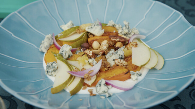 Salade met pompoen
