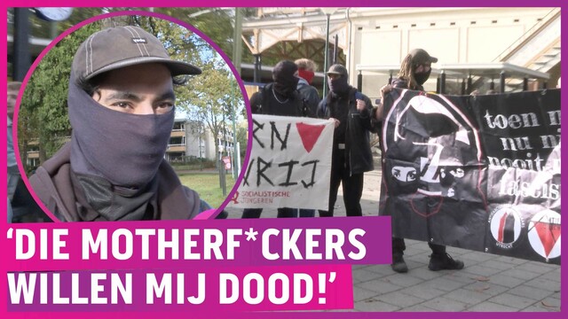 Antifa viert feest, Baarn is nazi-vrij! ?Oprotten!?